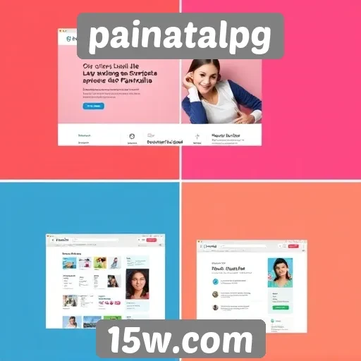 Evolução da interface do site painatalpg